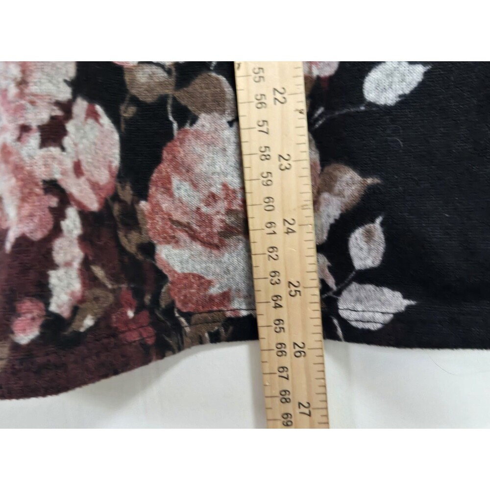 VTG C'est La Vie Tunic Womens L Blouse Paisley Dark Floral Boho Fairy Grunge Y2K - Picture 6 of 7